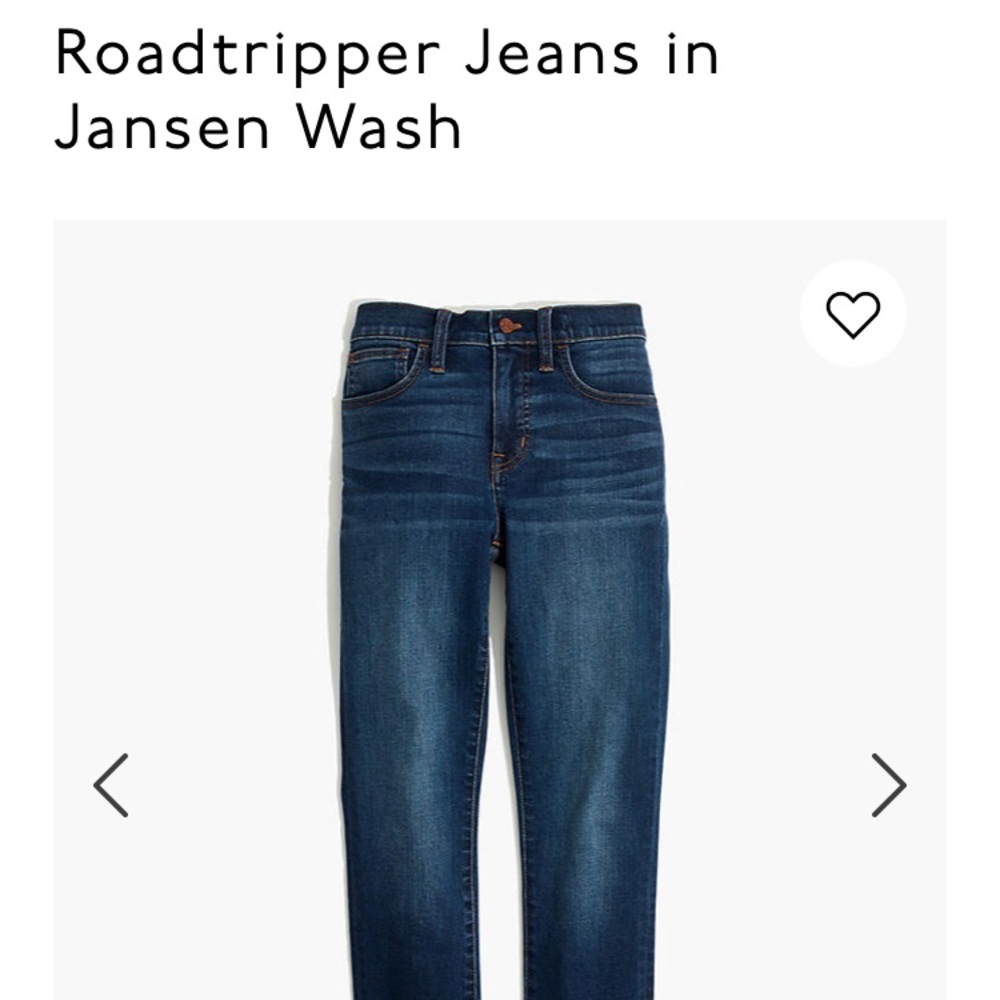 Madewell roadtripper jeans size 23